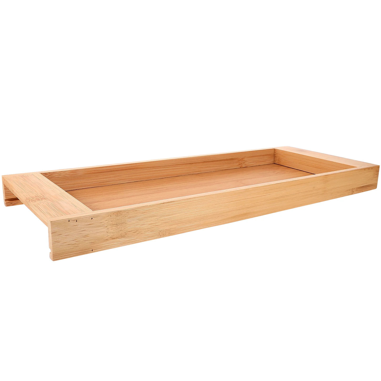 

Bathroom Counter Bamboo Tray Desk Toilet Tank Decorative Rectangle Tray