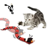 automatic pet toys eletronic snake cat teaser interactive smart sensing snake tease toy usb charging snake play for pet cat dogs