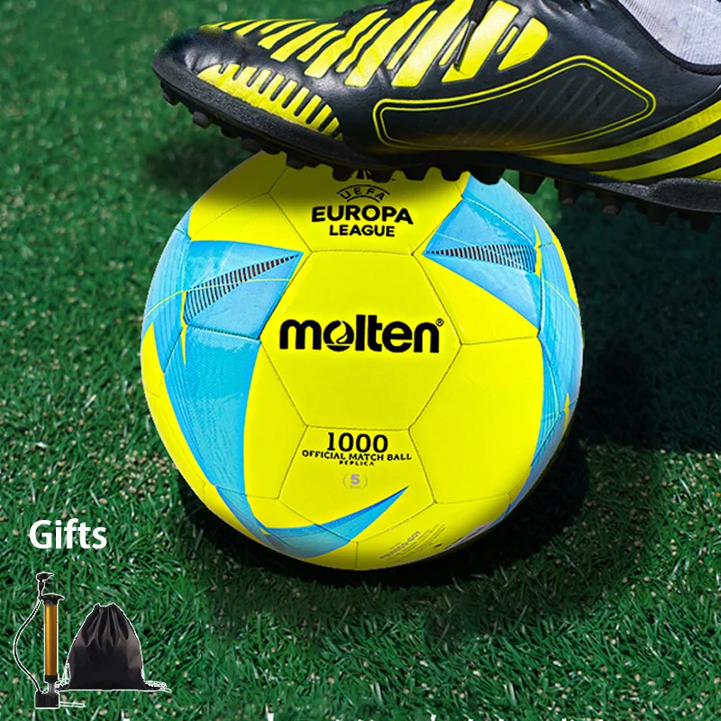 Size 4 5 Molten Footballs 2022 European Cup Soccer Balls Match Training Standard Futsal Balls Adults Youth Football Free Gifts