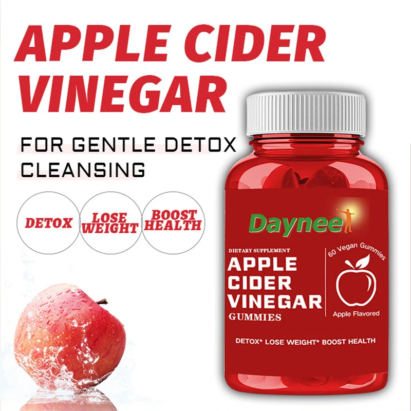

60 Pills Apple Vinegar Soft Candy Promotes Digestion Health Naturally Increases Metabolism Regulates Blood Sugar Level