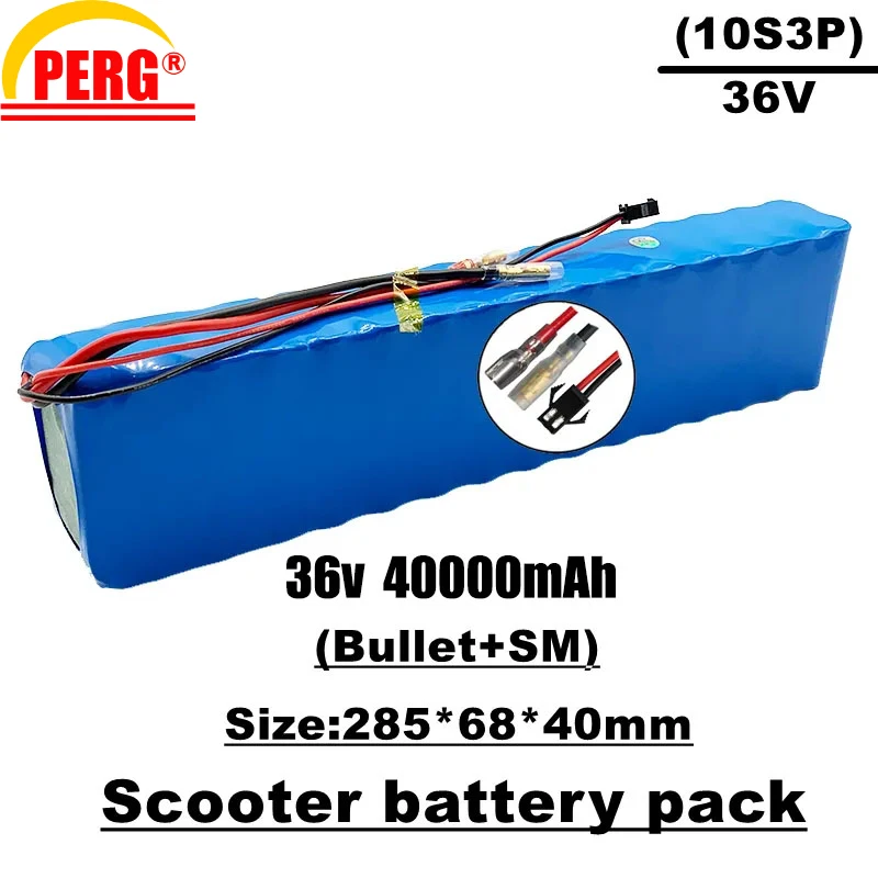 

Комплект литий-ионный батарей, производство аккумуляторов 18650, 10s3p, 40000 мАч, подходит для электрических велосипедов/скутеров 250 Вт ~ 500 Вт