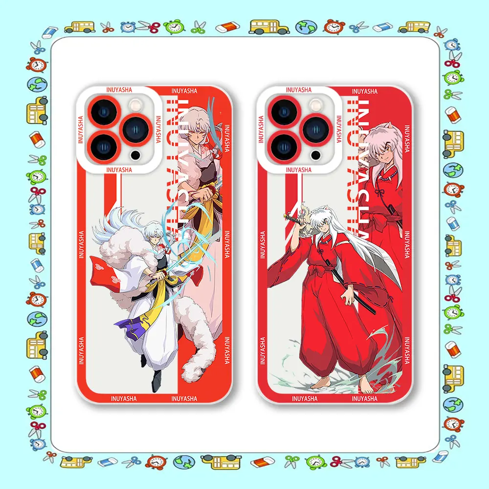 

Anime Inuyasha Clear Soft Phone Case For Xiaomi Redmi Note 12 11 11T 11S 10 9 Pro Max 10S 9S 9T 8 Pro Plus 5G Cover Coque Fundas