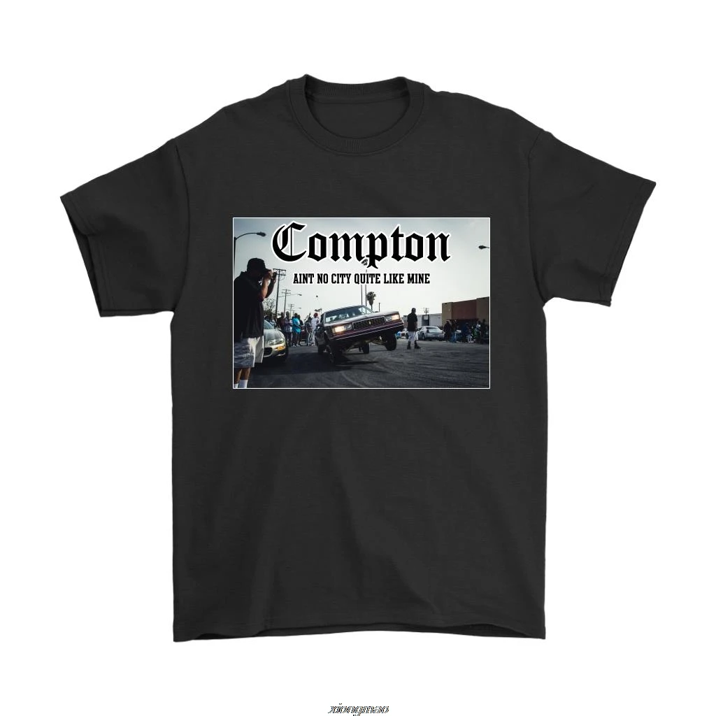Футболка Compton Los Angeles Kendrick Lamar Lowrider Высококачественная футболка из 100% хлопка с