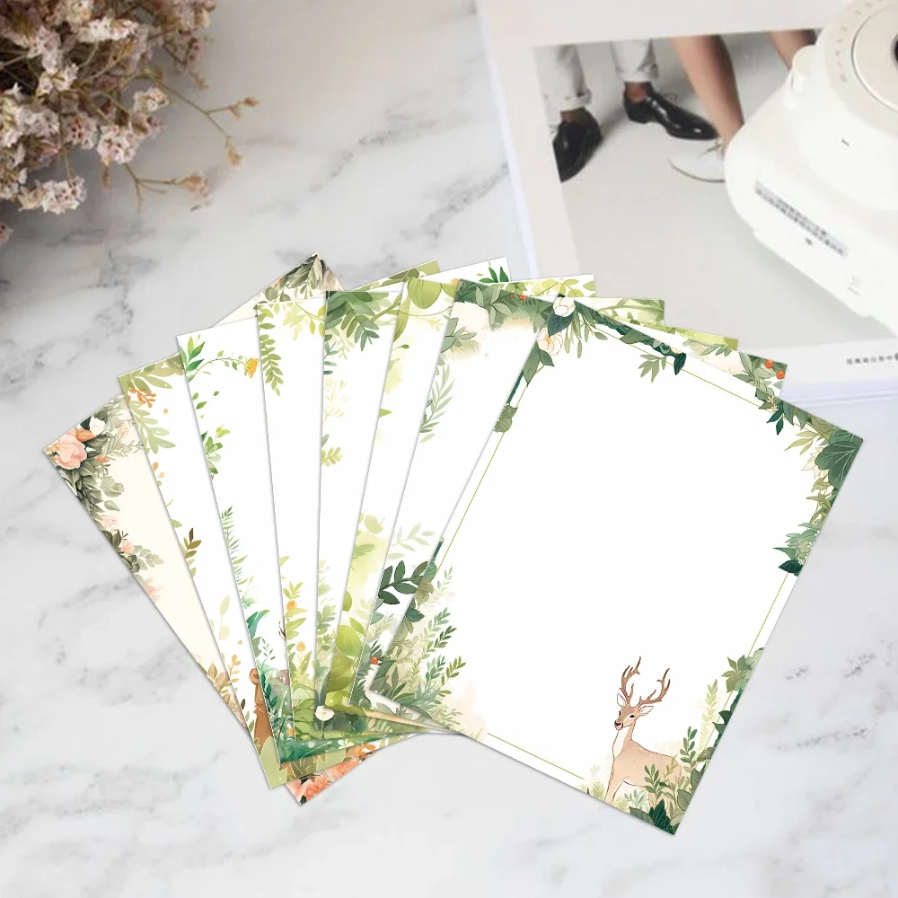 40/80 Sheets Stationery Printing Duplex Paper - Writing Letterhead 100gsm Suitable for School Printers Household Goods 8.5X11in