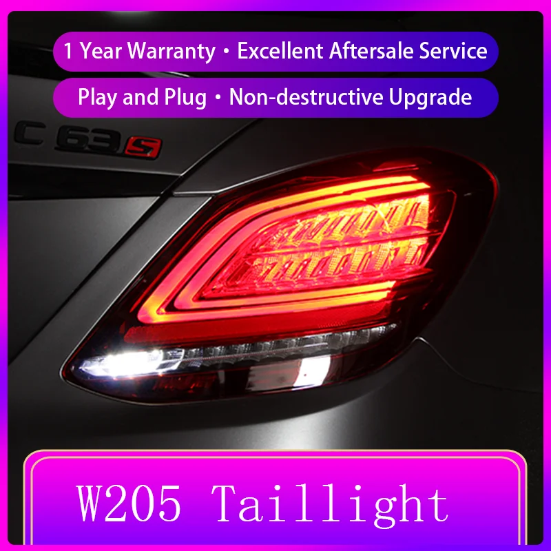 Задний фонарь для Benz W205 C180 C200 C260 C300 2015-2021 2 шт.