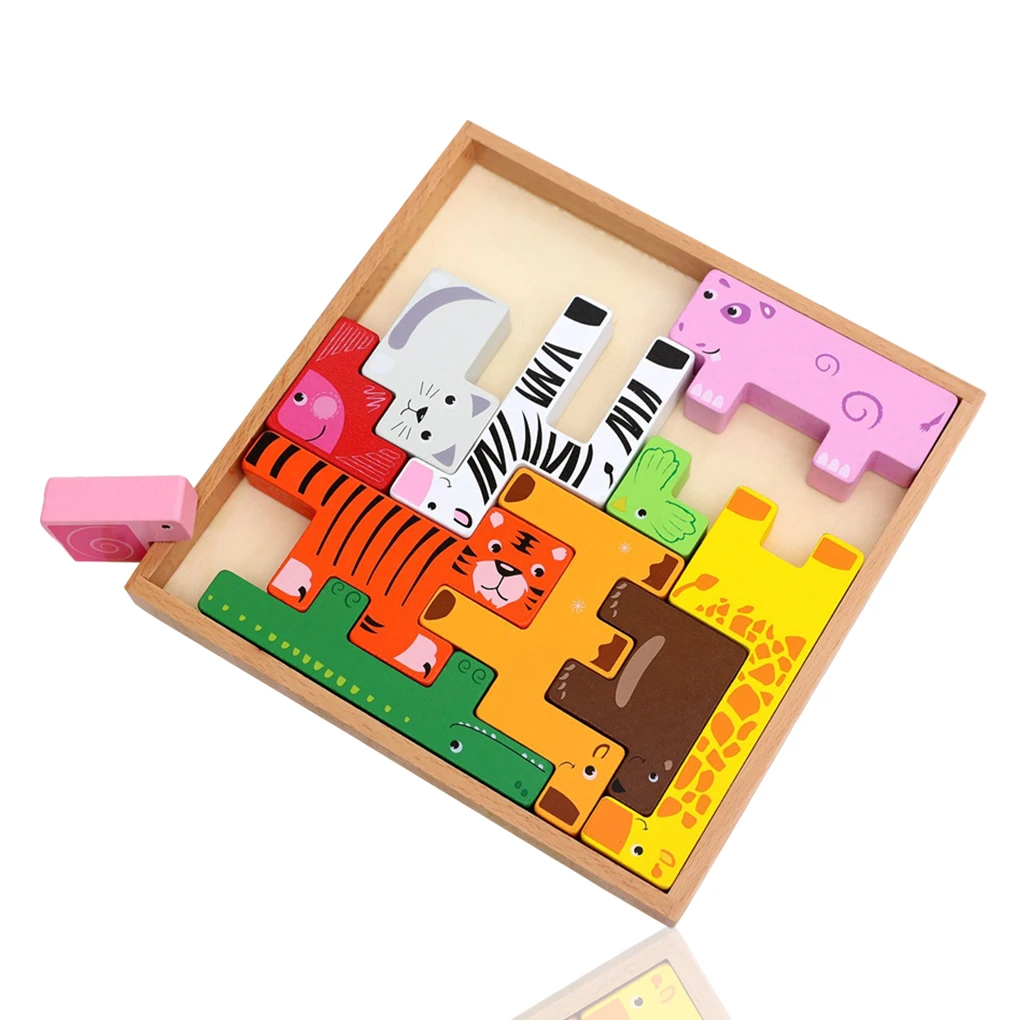 

Деревянные строительные блоки игрушка, игрушечный набор на день рождения Рождественская вечеринка Сувениры интерактивные формы Соответст...