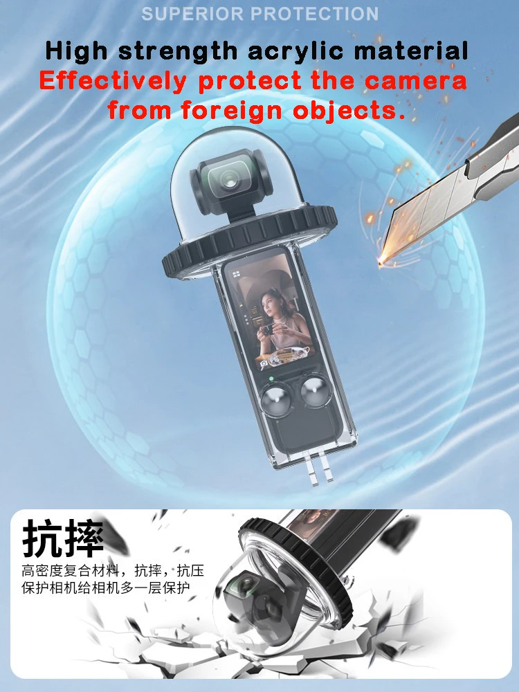Фото Водонепроницаемый чехол для DJI Osmo Pocket 3 для езды на велосипеде, съемки от первого лица, ежедневного использования, аксессуары для спортивной камеры №4