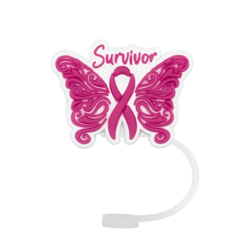 1/7 шт. розовая соломенная крышка-бабочка силиконовые аксессуары топпер из