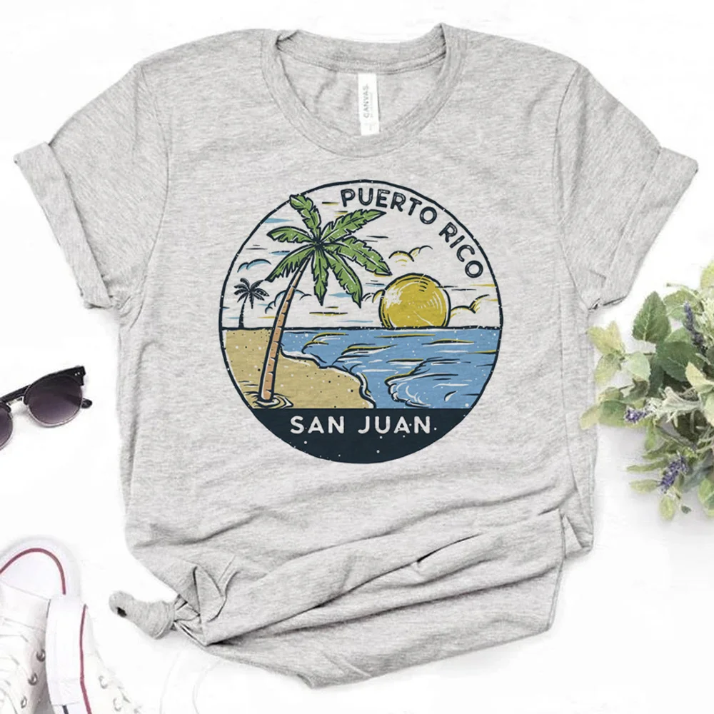 

Футболка в Пуэрто-Рико, Женский комикс, летний топ с аниме, женская одежда y2k