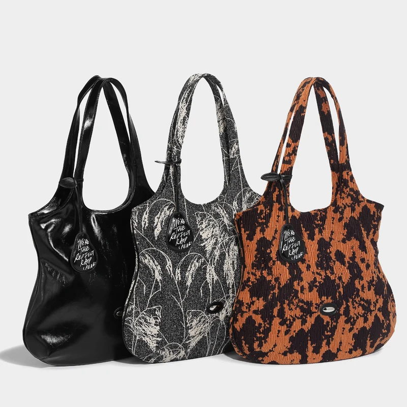 Вместительные тонкие дизайнерские сумки и кошельки новинка 2024 с принтом