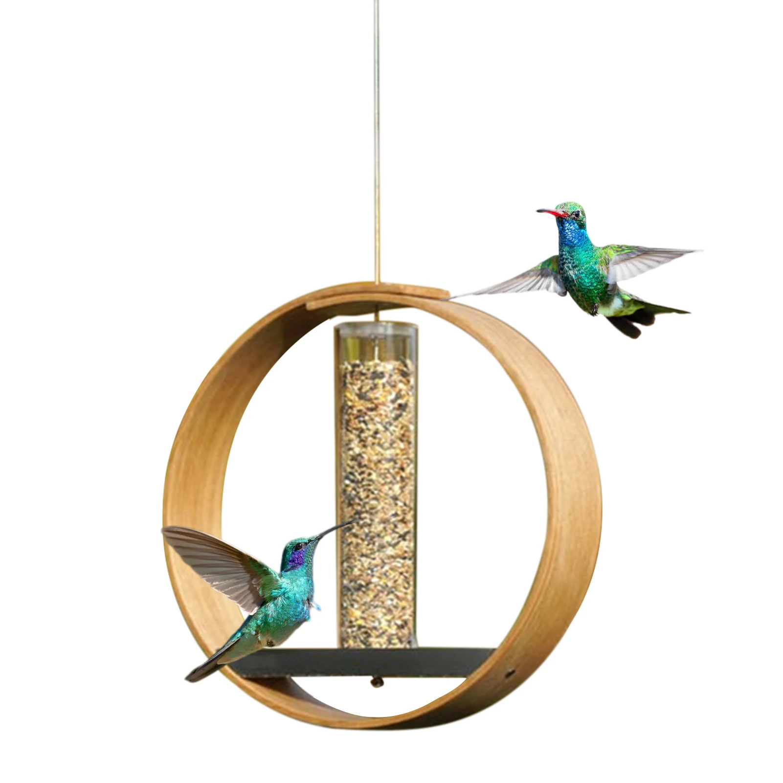 

Кормушки для птиц с отверстиями для слива, деревянная фурнитура для наблюдения за птицами, подарки для защиты от атмосферных воздействий, д...