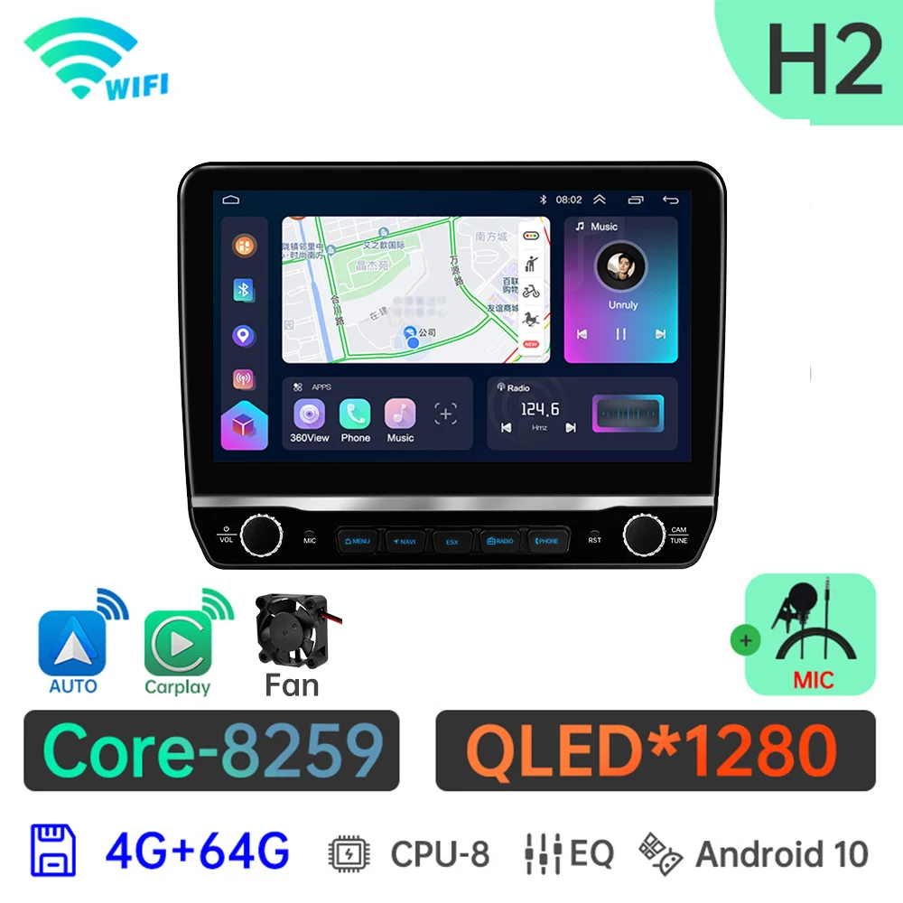 

Универсальная Автомагнитола 2DIN на Android 12 с поддержкой 360 °, автомобильная аудиосистема, мультимедийный плеер для Lada, Ford, Toyota, Honda, Suzuki, Kia