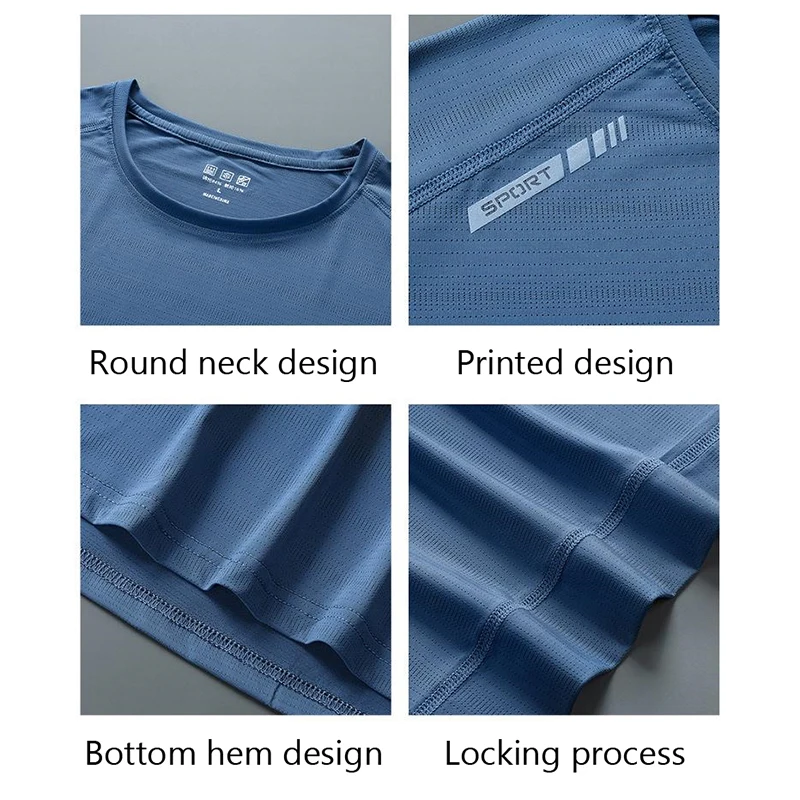 Спортивная футболка для мужчин и женщин светоотражающая высокоэластичная