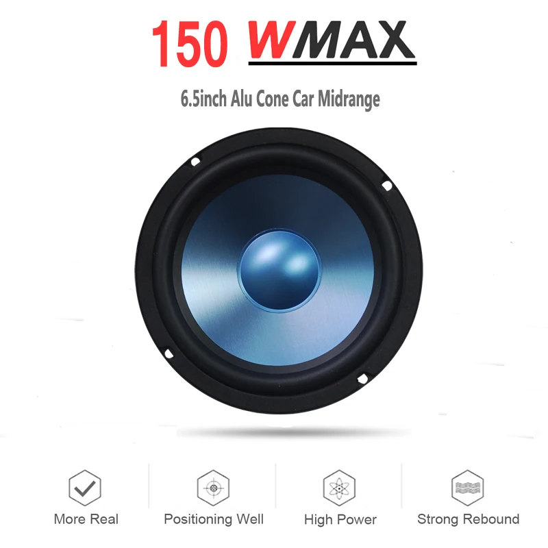 1pc 6.5 Inch 6“ Car Speaker Midrange Audio 150W 4Ohm Mid-range Auto Acoustic HiFi End Box Blue Aluminum Cone Loudspeakers 1pc 6.5 Inch 6“ Car Speaker Midrange Audio 150W 4Ohm Mid-range Auto Acoustic HiFi End Box Blue Aluminum Cone Loudspeakers