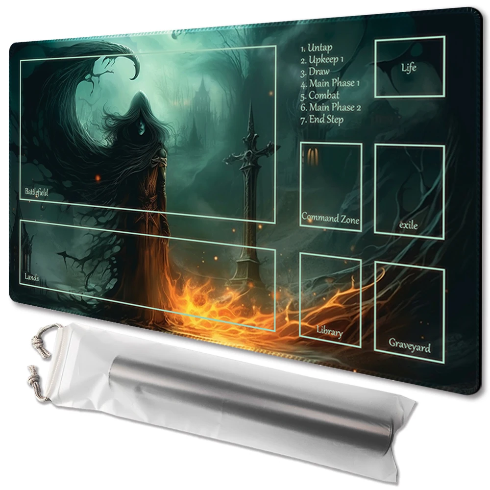 

Soul of Vengeance-Board Game TCG Playmat Table Mat Game Size 60X35 CM Mousepad Compatible for MTG CCG