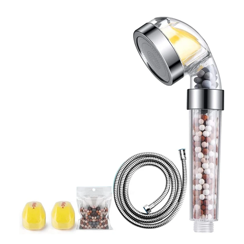 

Shower Head With Hose,Vitamin C Hand Shower Water-Saving With Pressure Increase Ionic Shower Head With Citrus Fragrance