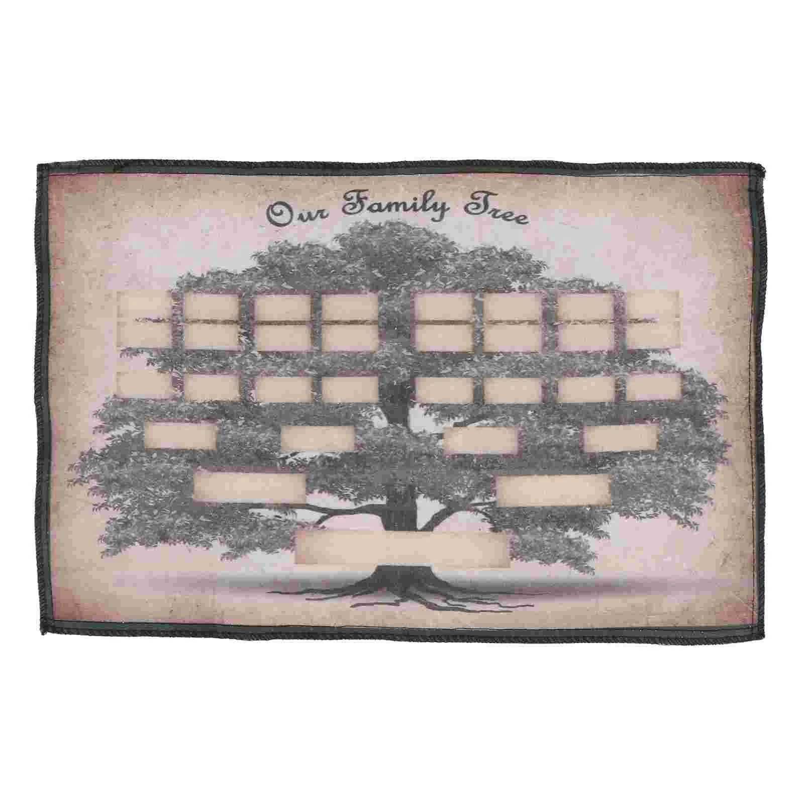 

Family Tree Chart Genealogy Poster Fillable Blank Ancestry Wall Generation Pedigree Genealogical Name Charts Personalized Decor