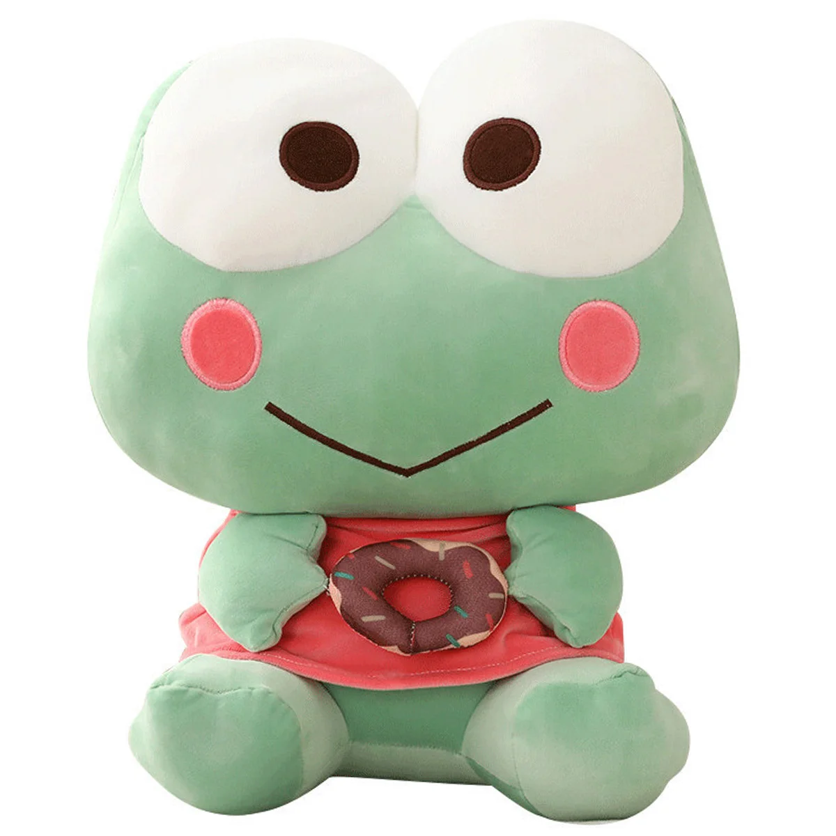 

11.7in Frog Stuffed Toy Heal Your Mood Cartoon Character Green Frog Toy Soft and Comfortable Frog Plush Toy for Sofa Bedroom