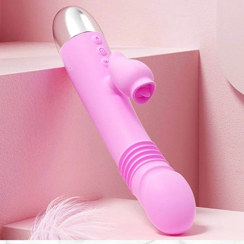 Телескопический роторный Вибратор фаллоимитатор вибратор секс-игрушки Женская