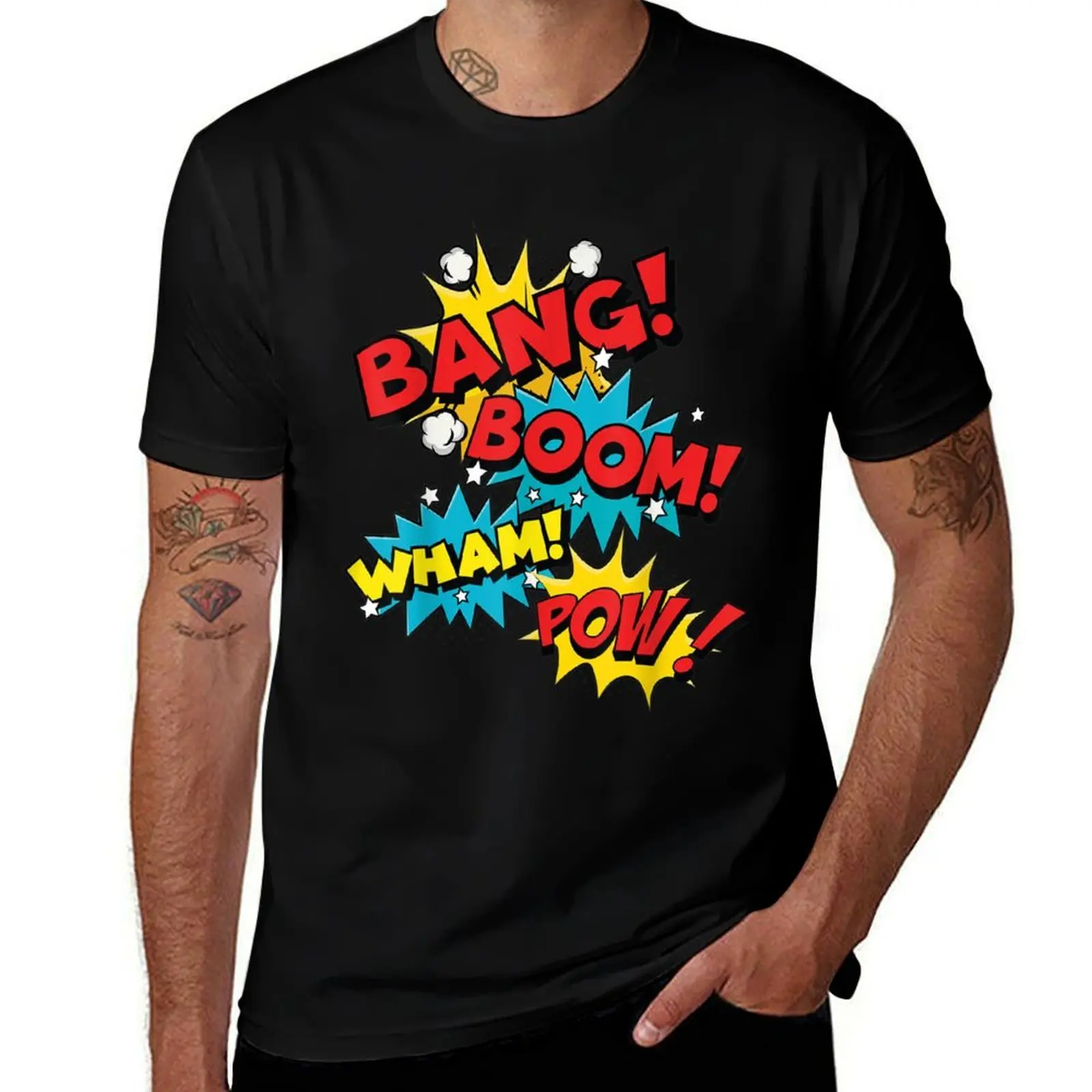 Фото Футболка Bang Boom Pow Wham для тренировок в спортзале с коротким рукавом №1