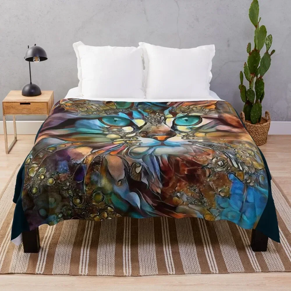 Андyna кот чат леа рош картины пледы роскошные декоративные диваны волосатые