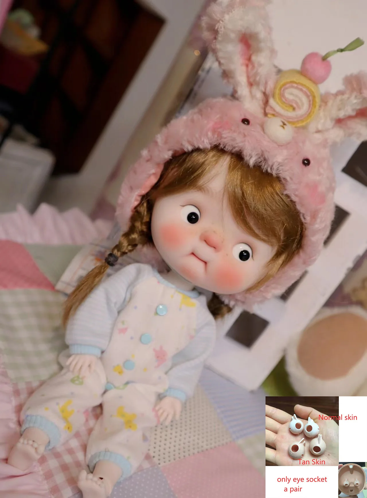 

Кукла шарнирная qbaby, роскошная передвижная кукла из смолы под заказ, с подвижной головой и маленьким телом