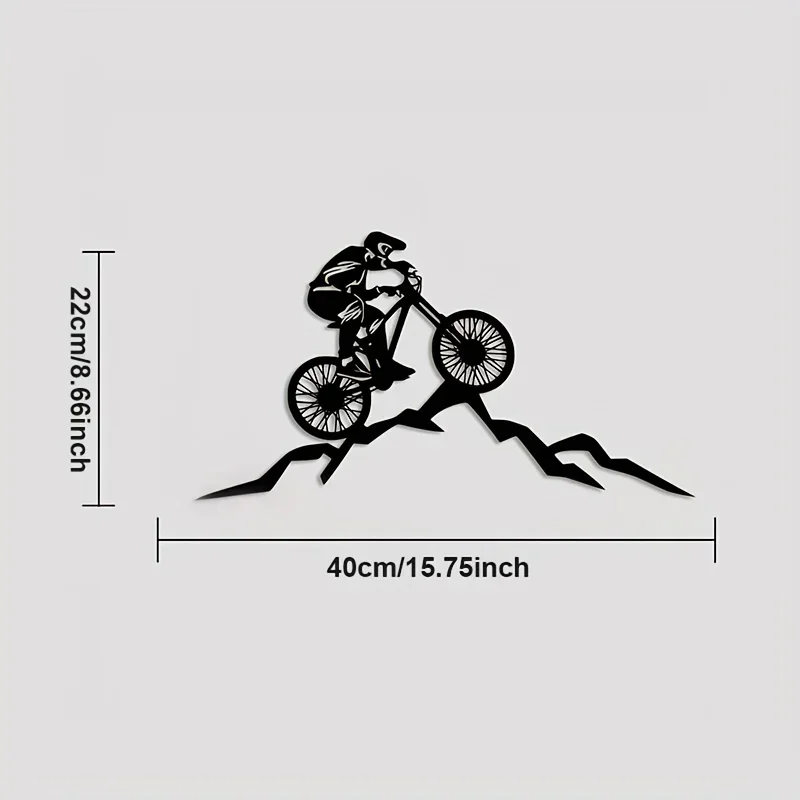 CIFBUY Декор горный Байкер металлическая стена искусство выцветание устойчивый к