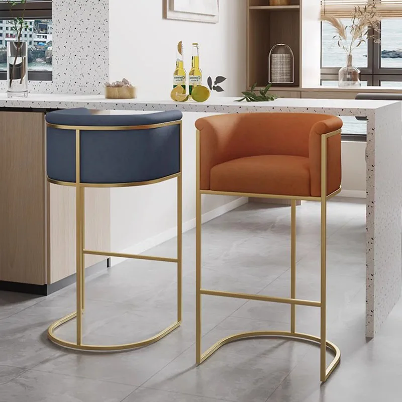 Современные дизайнерские барные стулья минималистские металлические столы для