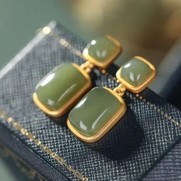 Классические нежные серьги Hanfu Gener из серебра 925 пробы в гонконгском стиле белого