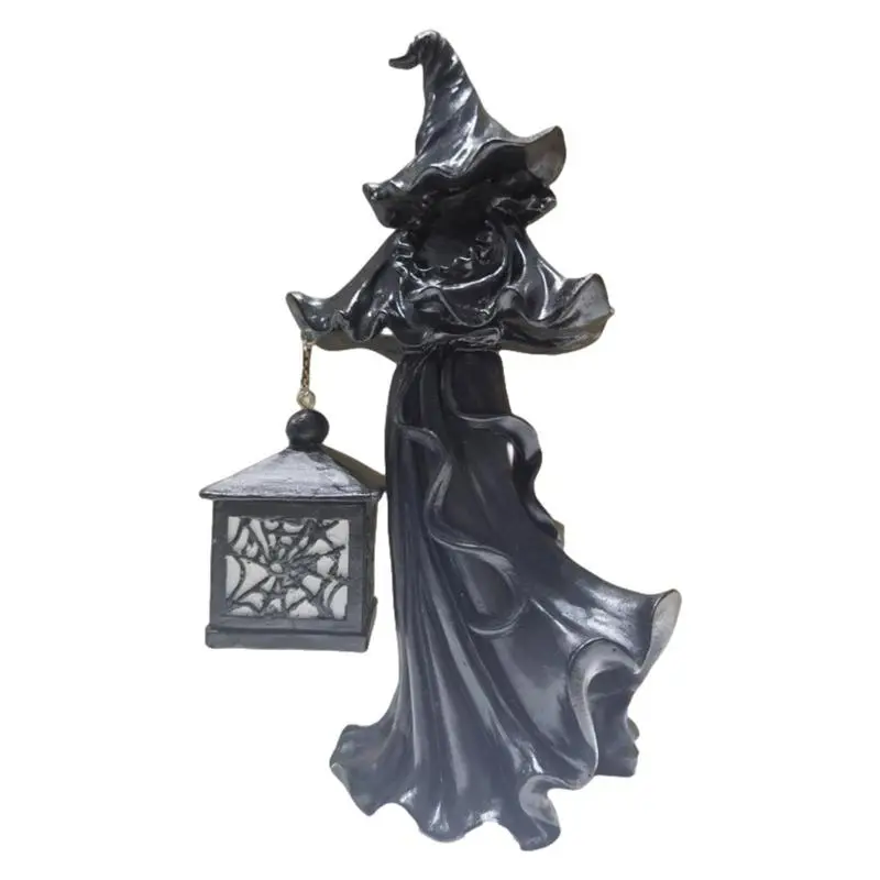 

Cracker Barrel Witch Resin Cracker Barrel Ghost Witch Statues Halloween Lanterns Ghost Statue Decoration For Home Outside Yard