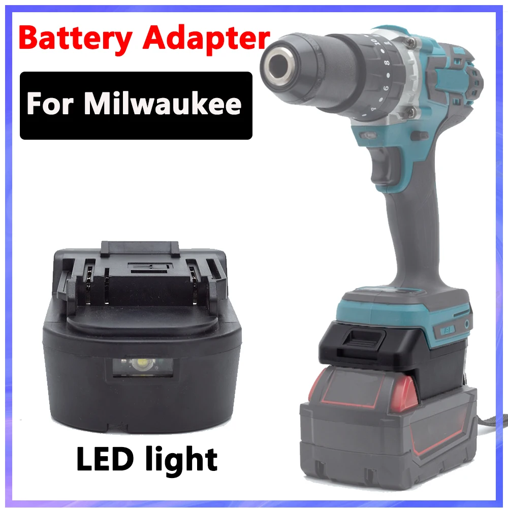 

Adaptor For MAKITA Tools Compatible with for Milwaukee 18V-20V Li-ion Battery Adapter Converter (Batteries not included)