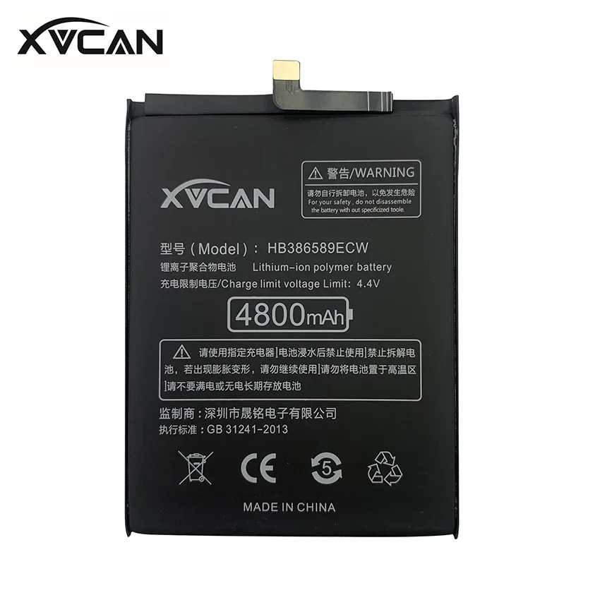 Оригинальный аккумулятор XVCAN HB386589ECW для Huawei P10 Plus Honor 8X 4800 мАч View 10 Mate 20 Lite P10Plus Nova 3 4