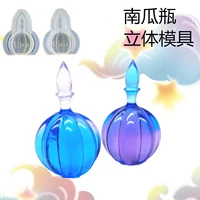 diy crystal drop glue mold perfume bottle potion bottle glass bottle shape mold pumpkin bottle mirror silicone mold