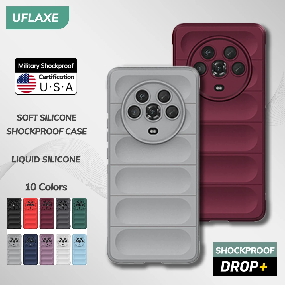 UFLAXE Original Soft Silicone Case for Honor Magic 4 / Magic 4 Pro Shockproof anti-slip Back Cover Casing