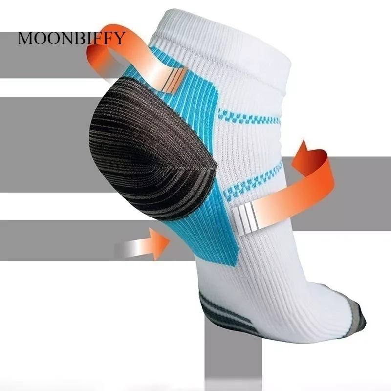 

Чудесные Компрессионные носки для ног, нескользящие спортивные носки для защиты от усталости, подошвенного фасциита, пяточной шпоры, для му...