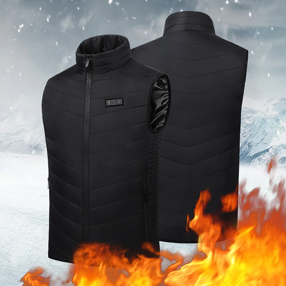 

Heated Vest Coat 3 Gears Men Women USB Thermal Electric Heating Clothing Winter Hunting Jacket for Outdoor Camping Travel S-4XL