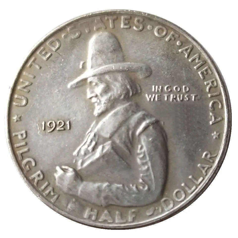 

Памятные монеты 1920-1921 в виде паломника, с серебряным покрытием