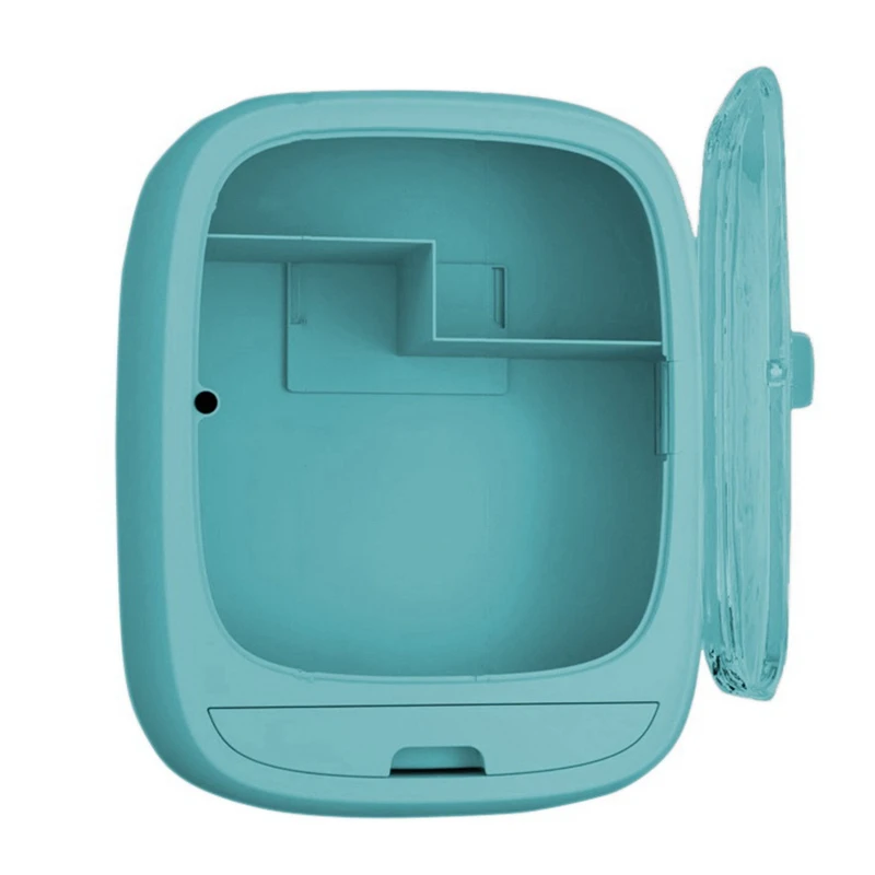 

Настенный ящик для хранения косметики, прозрачная Пыленепроницаемая коробка с выдвижным ящиком для ванной комнаты, органайзер для ювелирных украшений