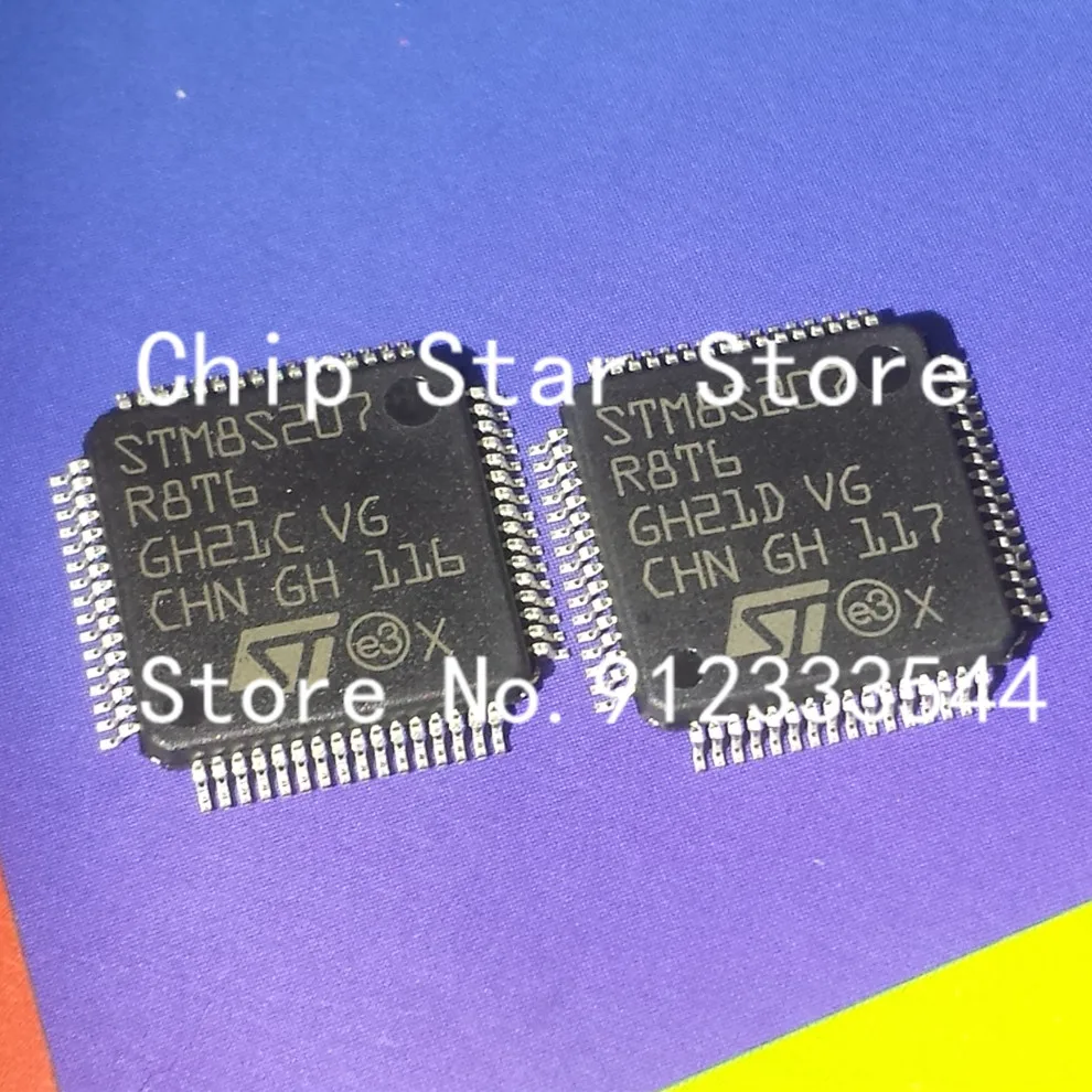 5-50 шт. STM8S207R8T6 STM8S207 LQFP64 8-битный микроконтроллер серии STM8 STM8S 100% новые и