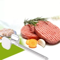 new 1pcs kitchen gadgets multifunction meat hammer two sides loose tenderizers portable steak pork tools aluminum alloy dropship