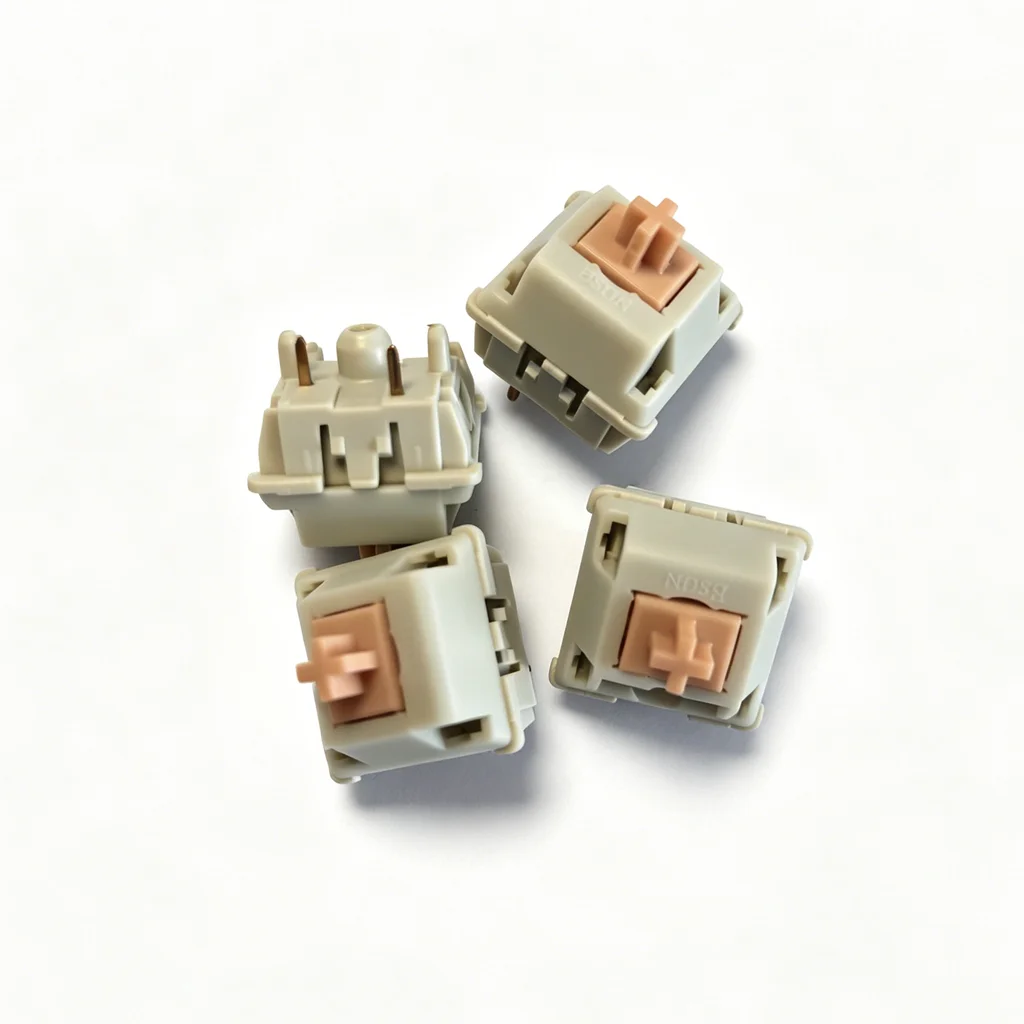 Фото Механический переключатель BSUN Holy Panda Switch 60g Strong Tactile 5pin для горячей замены, кастомные аксессуары, DIY-детали, заводская смазка №4