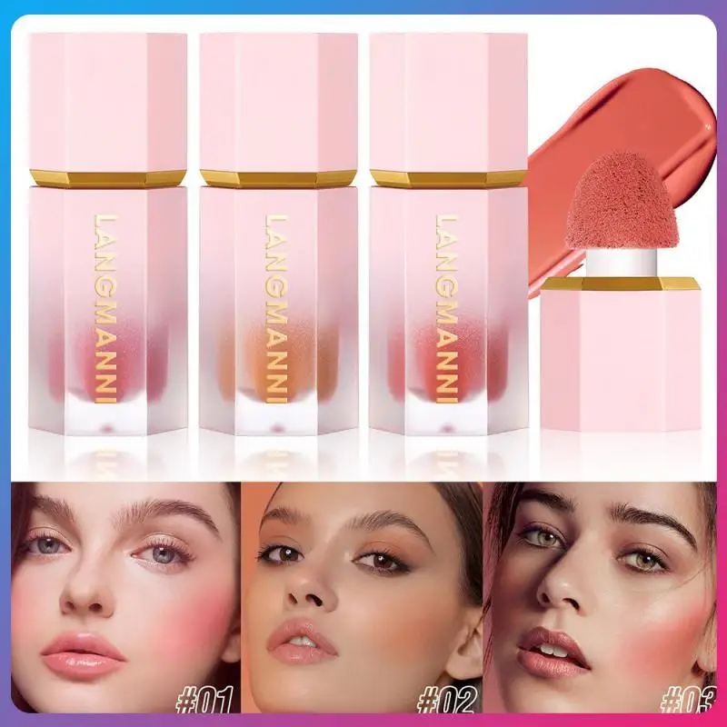 

Face Blusher Natural Cheek Tint Blush Multi-use Cheek Rouge Long Lasting Colored 8 Color Liquid Lipstick Face Makeup Lip Gloss
