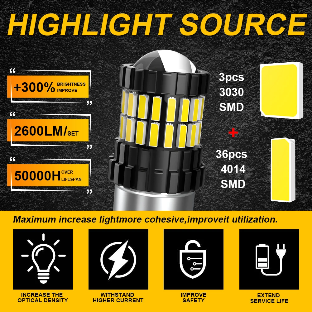 2 шт. фонари заднего хода для автомобиля 1157 лм
