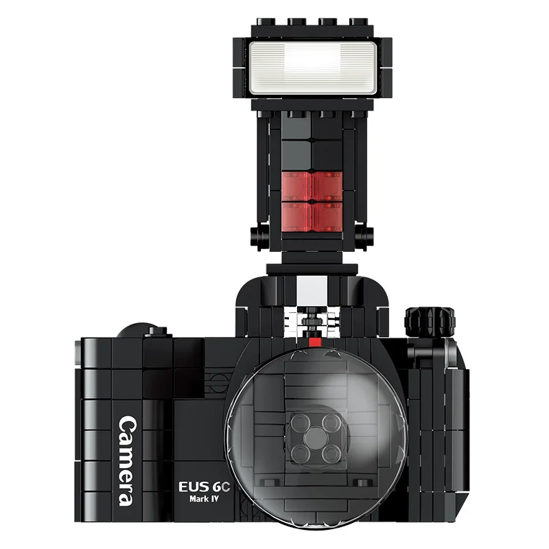 

Модель цифровой фотокамеры в стиле ретро, строительные детские игрушки для детей, мальчиков и взрослых, конструктор в сборе, строительный к...