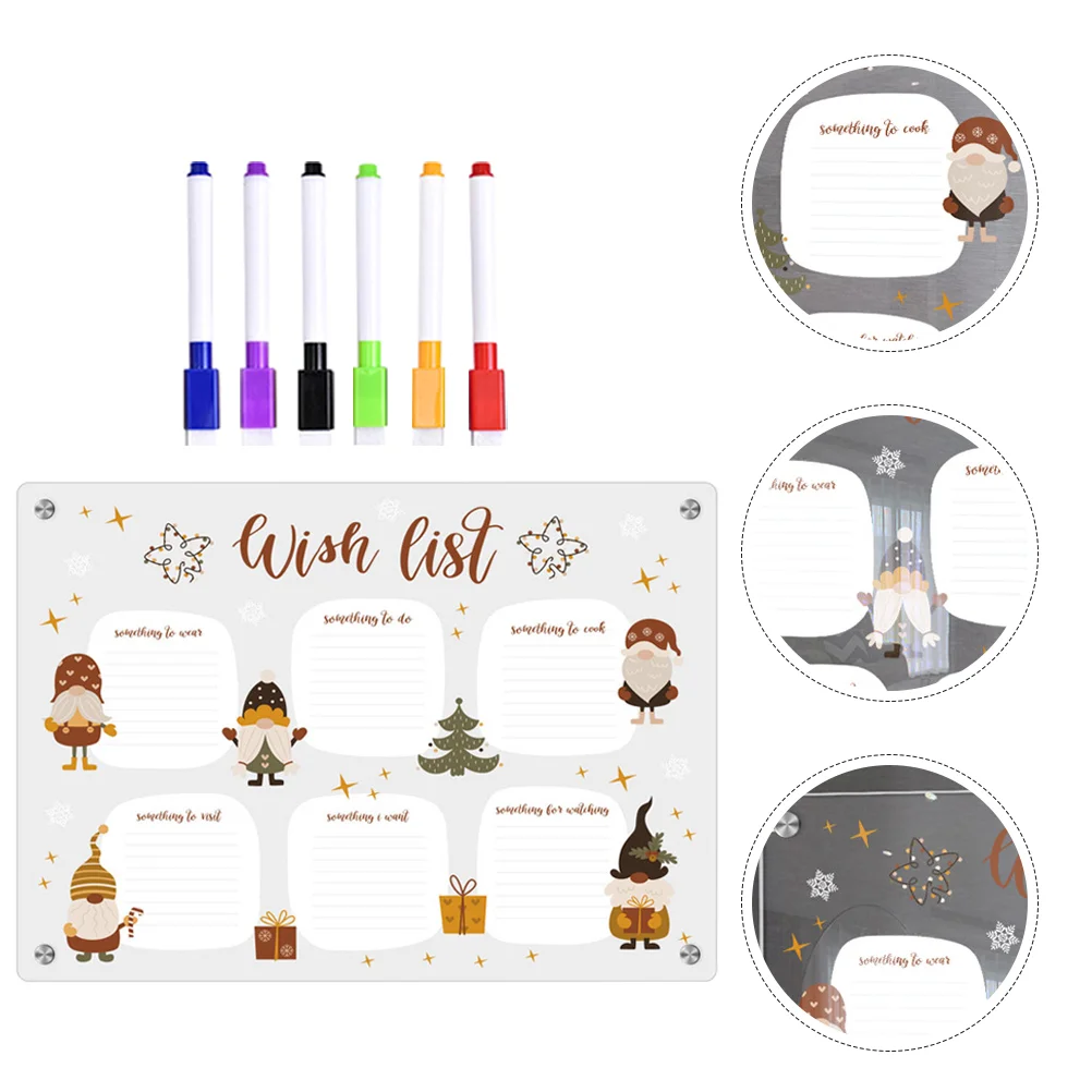 

Erasable Writing Board Magnetic Fridge Clear Acrylic Dry Erase Boards Home Supply Small Do List Refrigerator