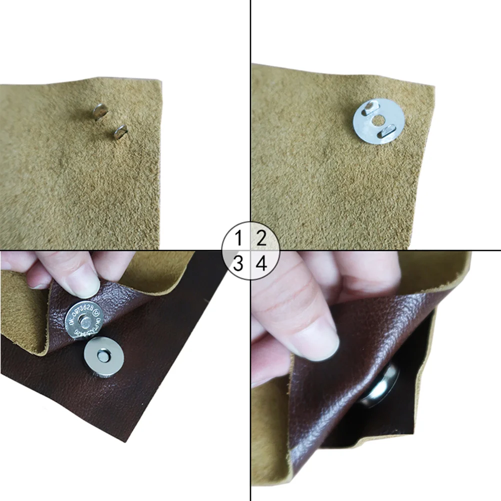 

Magnetic Snap Clasps Claspfor Closure Purse Purses Handbag Metal Buttons