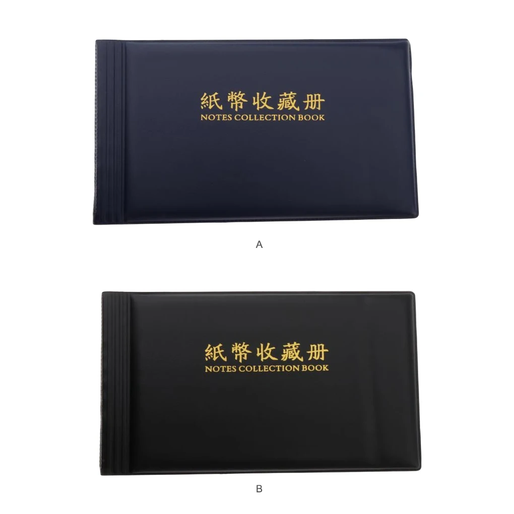 

Альбом для банкнот из ПУ кожи, 30 страниц, 60 карманов