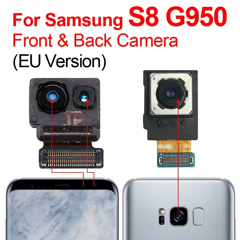 

Original S8 Front And Rear Back For Samsung Galaxy S8 G950G950F G950U Main Facing Camera Module Flex Replacement Spare
