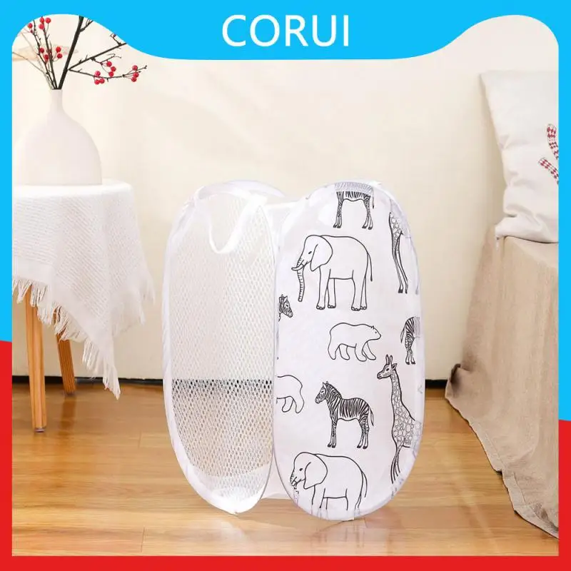 

Multifunctional Foldable Dirty Clothes Organizer High Quality Mesh -up Square Laundry Basket Wide Application Range Durable