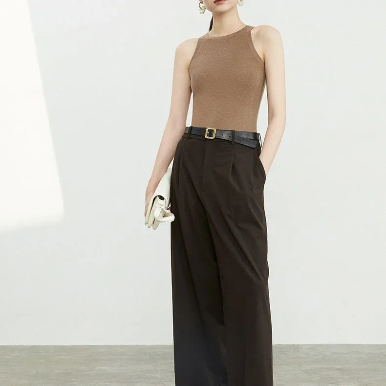 Жилет-танк с обычным вдохновением внутренний базовый слой вязаный повседневный